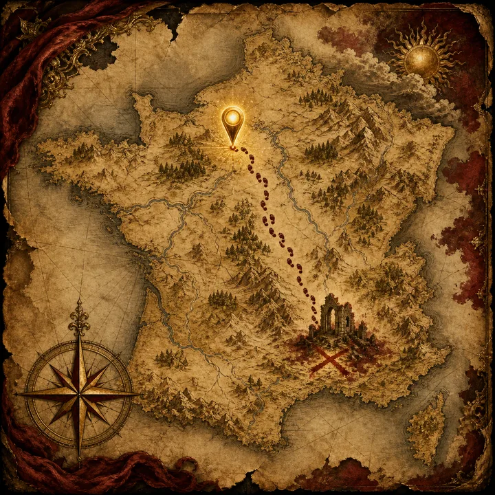 Carte au trésor mystique
